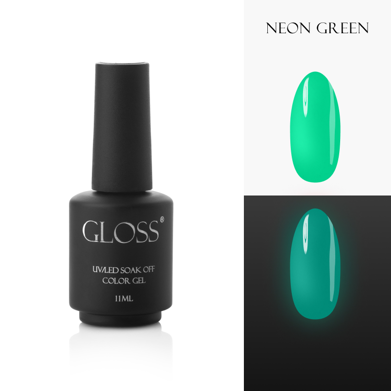 Lüminesan kalıcı oje Neon Green Elf, 11 ml